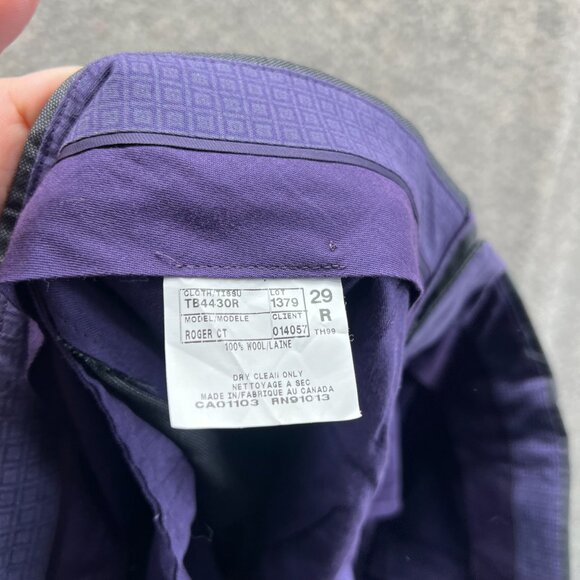 Ted Baker Pants Men 29R Gray London Roger CT Dress Slacks Italian Wool - Picture 7 of 11